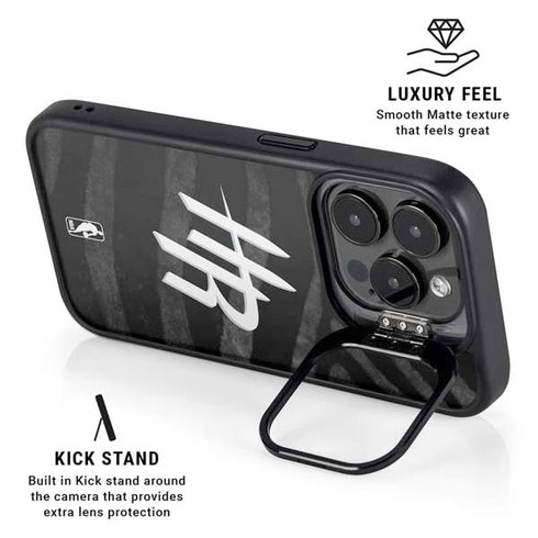 NBA Houston Rockets Black Animal Print iPhone 13 Pro Kickstand Case