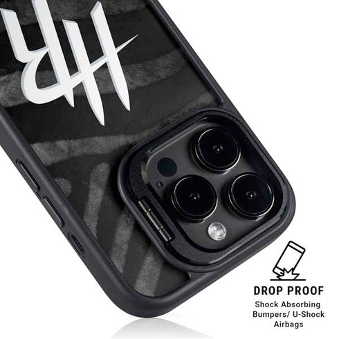 NBA Houston Rockets Black Animal Print iPhone 13 Pro Kickstand Case