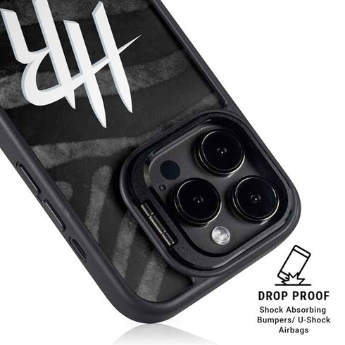 NBA Houston Rockets Black Animal Print iPhone 13 Pro Max Kickstand Case