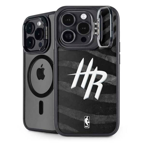 NBA Houston Rockets Black Animal Print iPhone 14 Pro Max Kickstand Case
