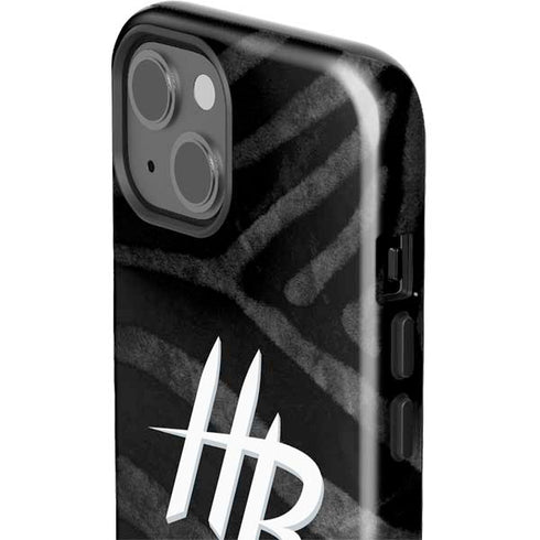 NBA Houston Rockets Black Animal Print iPhone 15 Impact Case