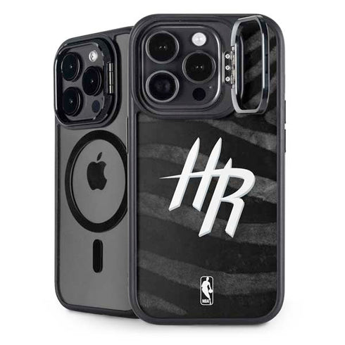 NBA Houston Rockets Black Animal Print iPhone 15 Pro Kickstand Case