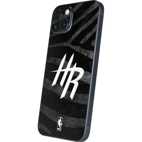 NBA Houston Rockets Black Animal Print iPhone 15 Skin