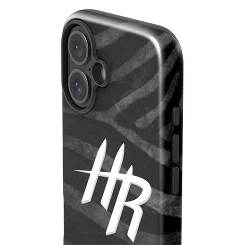 NBA Houston Rockets Black Animal Print iPhone 16 Impact Case