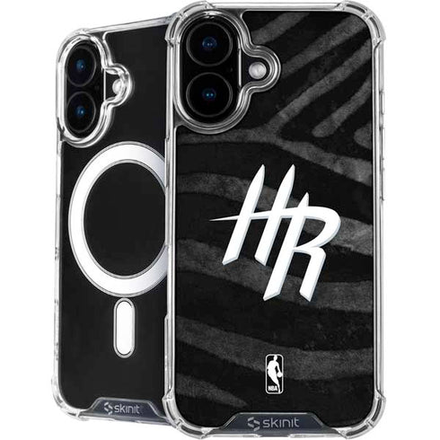 NBA Houston Rockets Black Animal Print iPhone 16 MagSafe Case