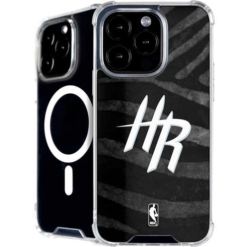NBA Houston Rockets Black Animal Print iPhone 16 Pro Max MagSafe Case