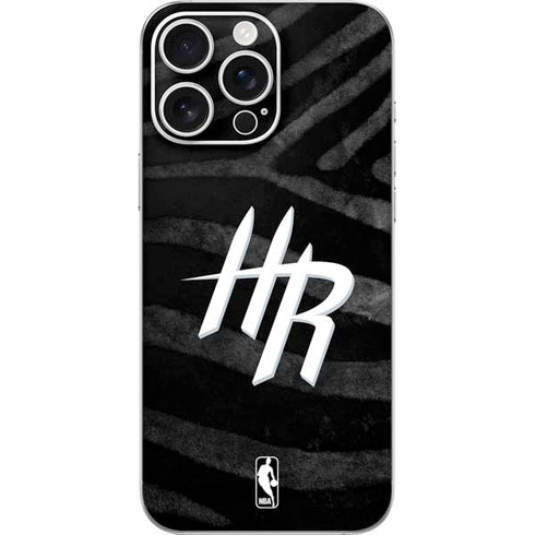 NBA Houston Rockets Black Animal Print iPhone 16 Pro Max Skin