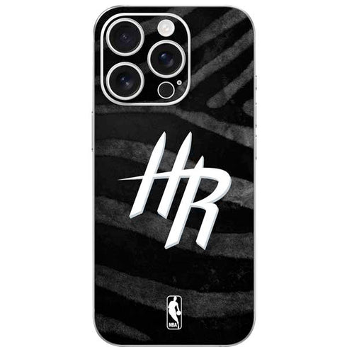NBA Houston Rockets Black Animal Print iPhone 16 Pro Skin