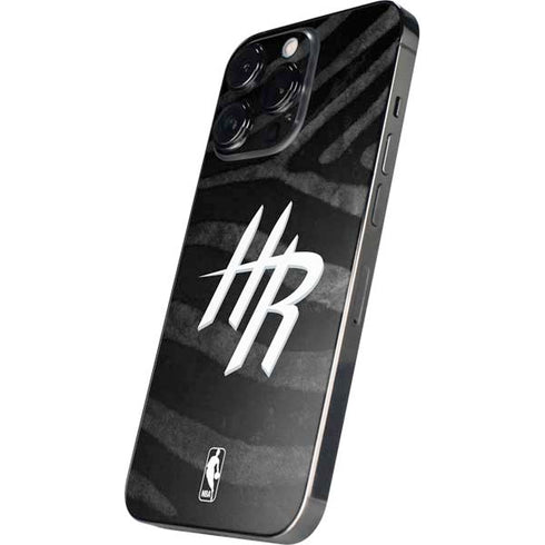NBA Houston Rockets Black Animal Print iPhone 16 Pro Skin
