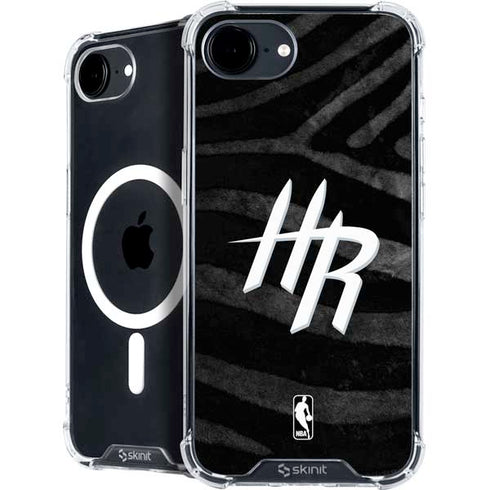 NBA Houston Rockets Black Animal Print iPhone 16e MagSafe Case