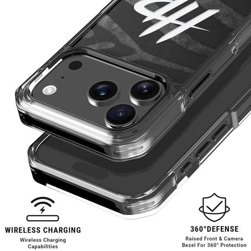 NBA Houston Rockets Black Animal Print iPhone 18 Pro Clear Case