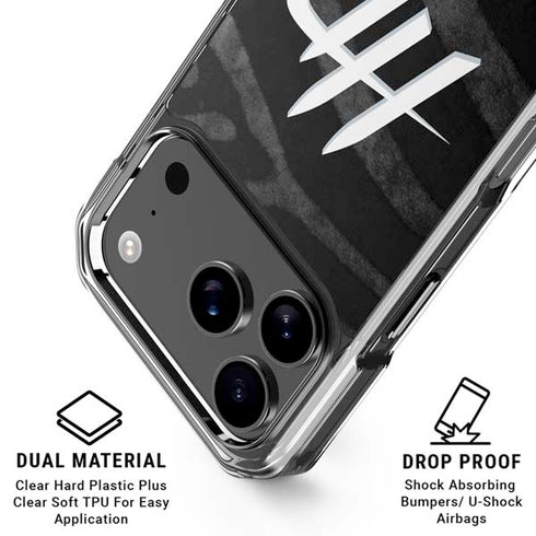 NBA Houston Rockets Black Animal Print iPhone 18 Pro Clear Case