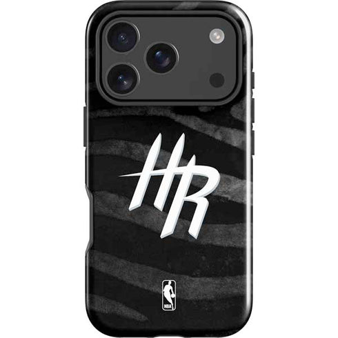 NBA Houston Rockets Black Animal Print iPhone 18 Pro Max Impact Case