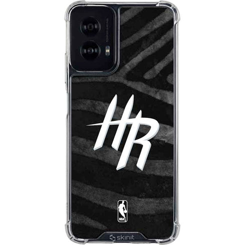 NBA Houston Rockets Black Animal Print Moto G Power 5G (2024) Clear Case