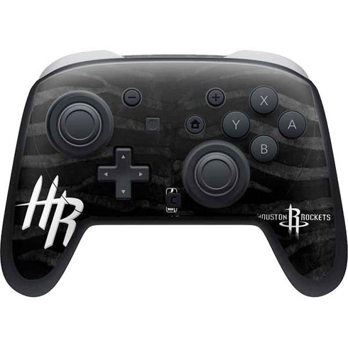 NBA Houston Rockets Black Animal Print Nintendo Skins
