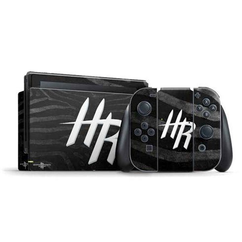 NBA Houston Rockets Black Animal Print Nintendo Skins