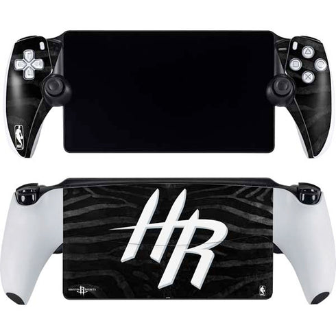 NBA Houston Rockets Black Animal Print PlayStation Portal Remote Player Skin