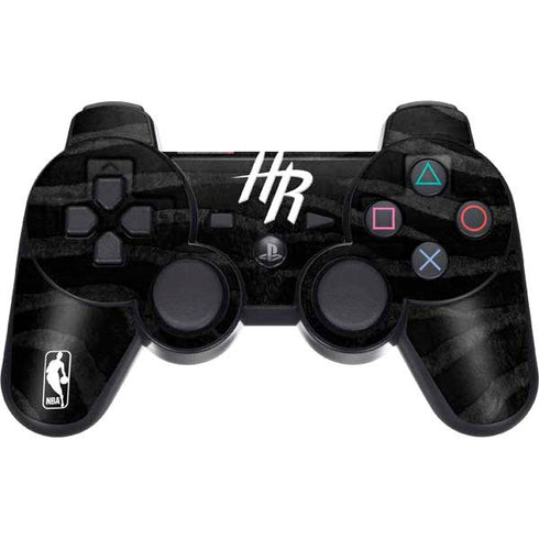 NBA Houston Rockets Black Animal Print PS3 Dual Shock wireless controller Skin