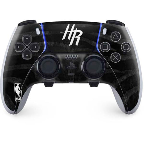 NBA Houston Rockets Black Animal Print PS5 DualSense Edge Pro Controller Skin