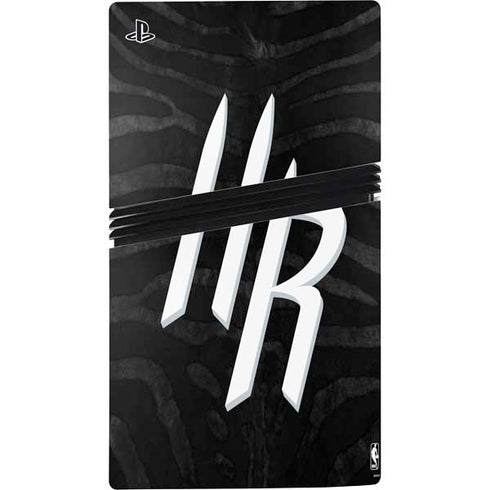 NBA Houston Rockets Black Animal Print PS5 Pro Console Skin