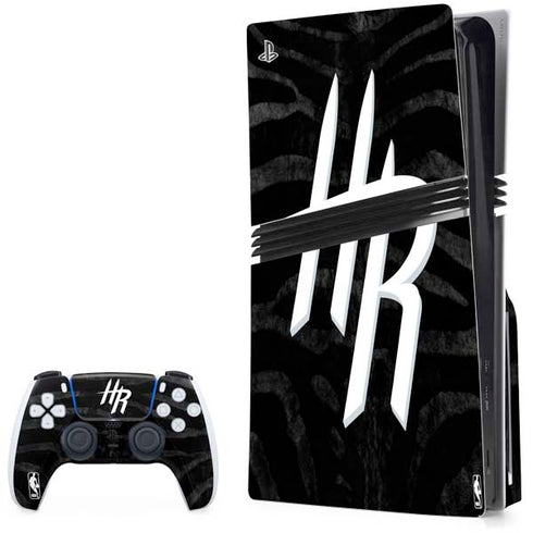 NBA Houston Rockets Black Animal Print PlayStation PS5 Skins