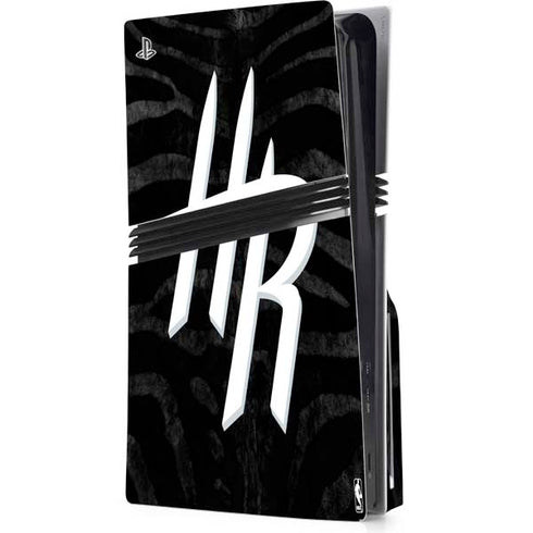 NBA Houston Rockets Black Animal Print PS5 Pro Disk Console Skin
