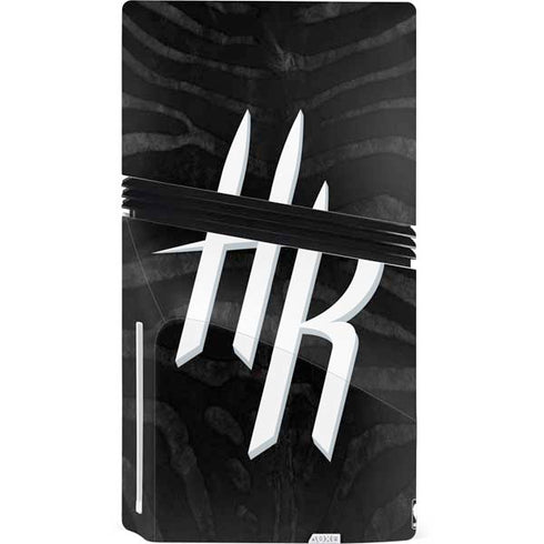 NBA Houston Rockets Black Animal Print PS5 Pro Disk Console Skin