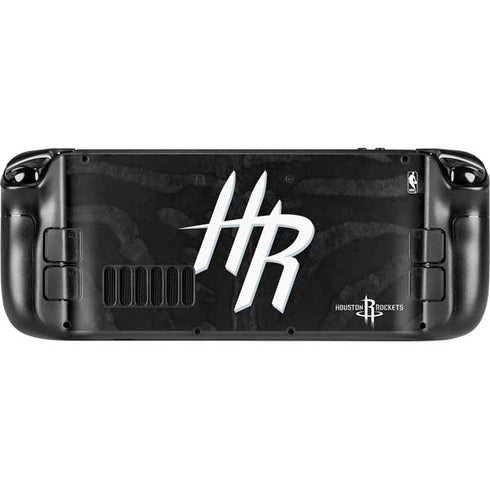 NBA Houston Rockets Black Animal Print Steam Deck Handheld Gaming Computer OLED Skin