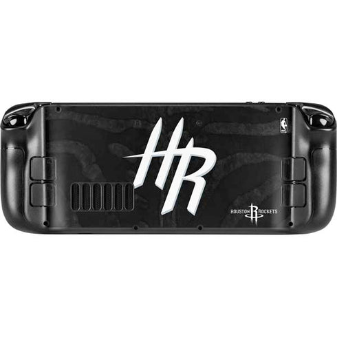 NBA Houston Rockets Black Animal Print Steam Deck Handheld Gaming Computer Skin