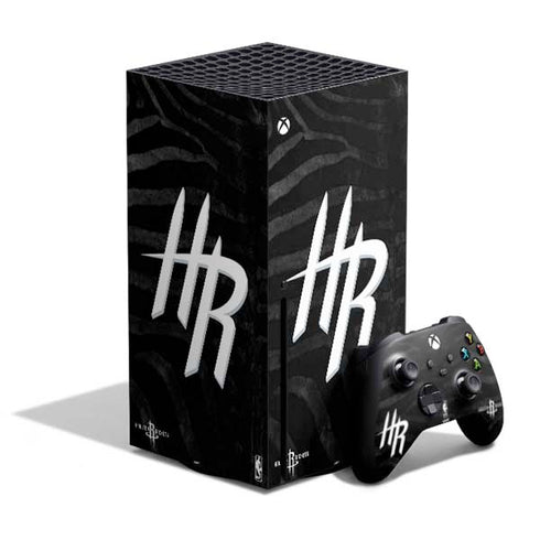 NBA Houston Rockets Black Animal Print Xbox Series X Bundle Skin