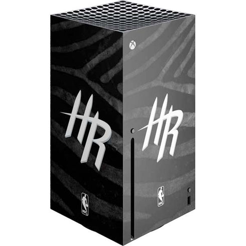 NBA Houston Rockets Black Animal Print Xbox Series X Skins