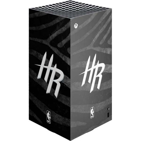 NBA Houston Rockets Black Animal Print XBox Series X Digital Edition Console Skin