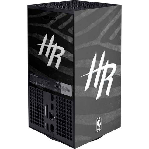 NBA Houston Rockets Black Animal Print XBox Series X Digital Edition Console Skin