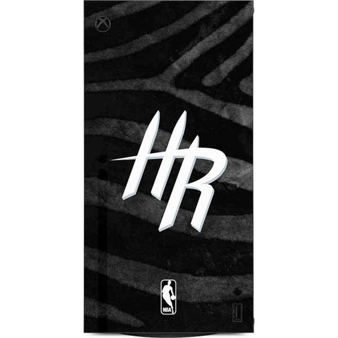 NBA Houston Rockets Black Animal Print XBox Series X Digital Edition Console Skin