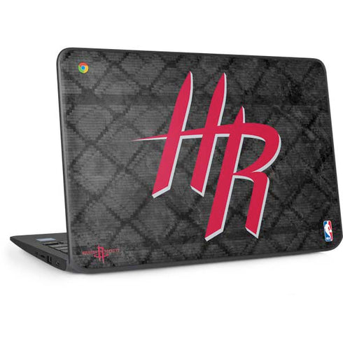 NBA Houston Rockets Dark Rust HP Chromebook Skin