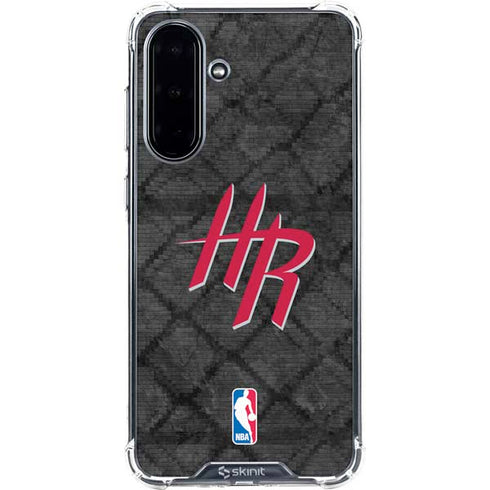 NBA Houston Rockets Dark Rust Galaxy A36 5G Clear Case