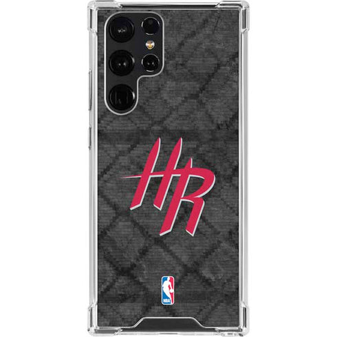 NBA Houston Rockets Dark Rust Galaxy S23 Ultra Clear Case