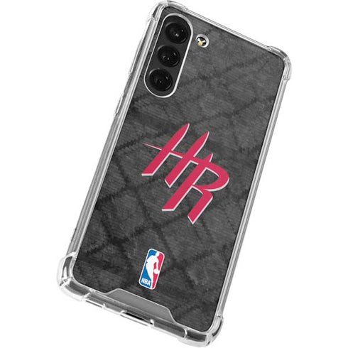 NBA Houston Rockets Dark Rust Galaxy S24 FE Clear Case