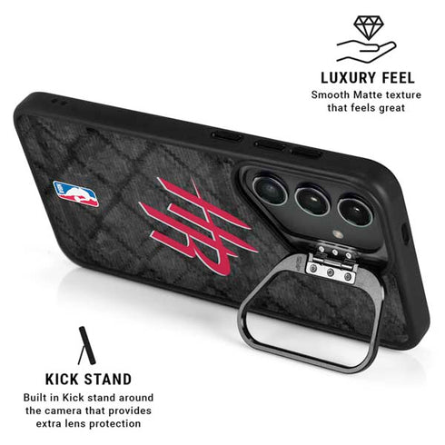 NBA Houston Rockets Dark Rust Galaxy S25 Kickstand Case