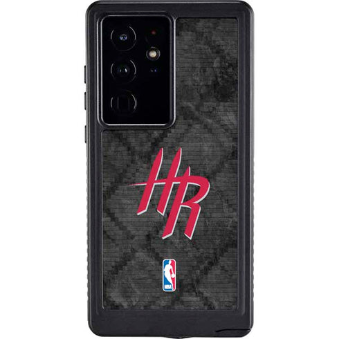 NBA Houston Rockets Dark Rust Galaxy S24 Ultra Waterproof Case