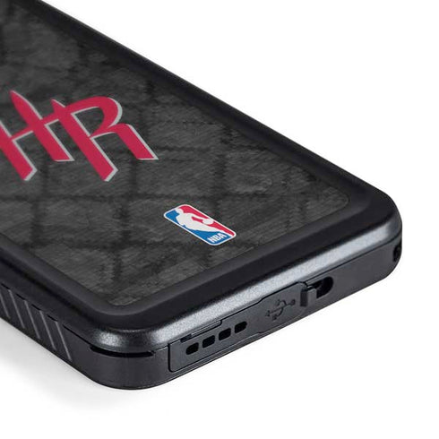 NBA Houston Rockets Dark Rust Galaxy S24 Waterproof Case