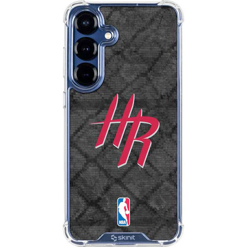 NBA Houston Rockets Dark Rust Galaxy S25 Plus Clear Case