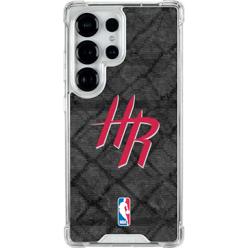 NBA Houston Rockets Dark Rust Galaxy S25 Ultra Clear Case