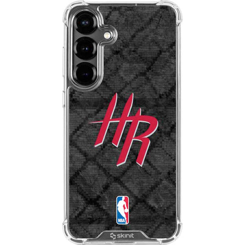 NBA Houston Rockets Dark Rust Galaxy S26 Plus Clear Case