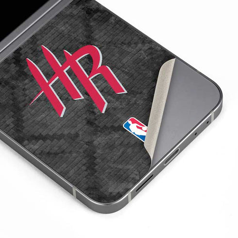 NBA Houston Rockets Dark Rust Galaxy Z Flip6 Skin