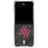 NBA Houston Rockets Dark Rust Galaxy Z Flip6 Clear Case