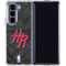 NBA Houston Rockets Dark Rust Galaxy Z Fold5 5G Clear Case