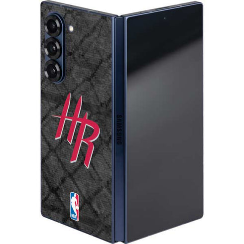 NBA Houston Rockets Dark Rust Galaxy Z Fold6 Skin