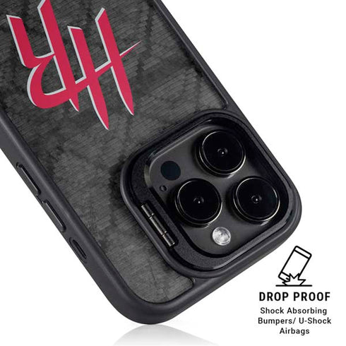 NBA Houston Rockets Dark Rust iPhone 14 Pro Max Kickstand Case