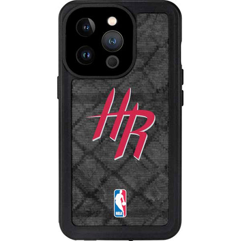 NBA Houston Rockets Dark Rust iPhone 15 Pro Waterproof Case